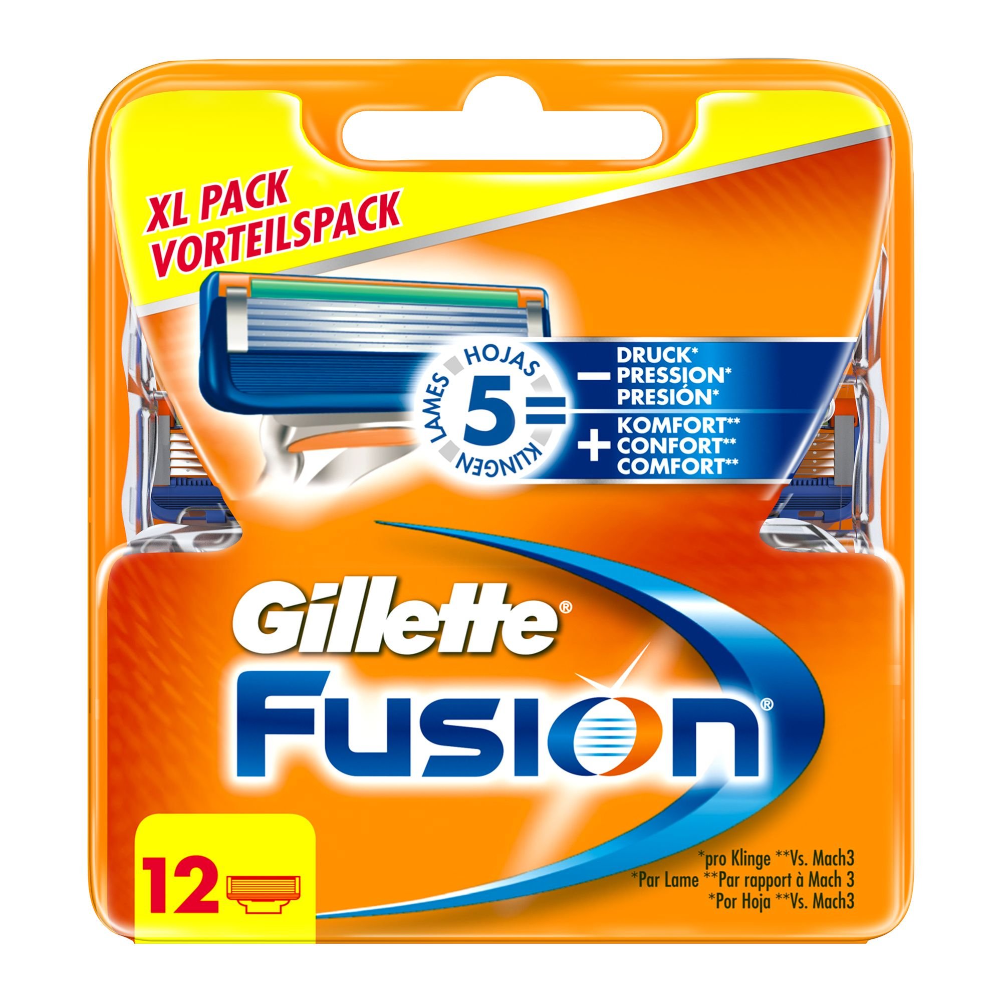 Auslaufmodell Gillette Fusion Rasierklingen, 1er Pack (1 x 12 Stück)