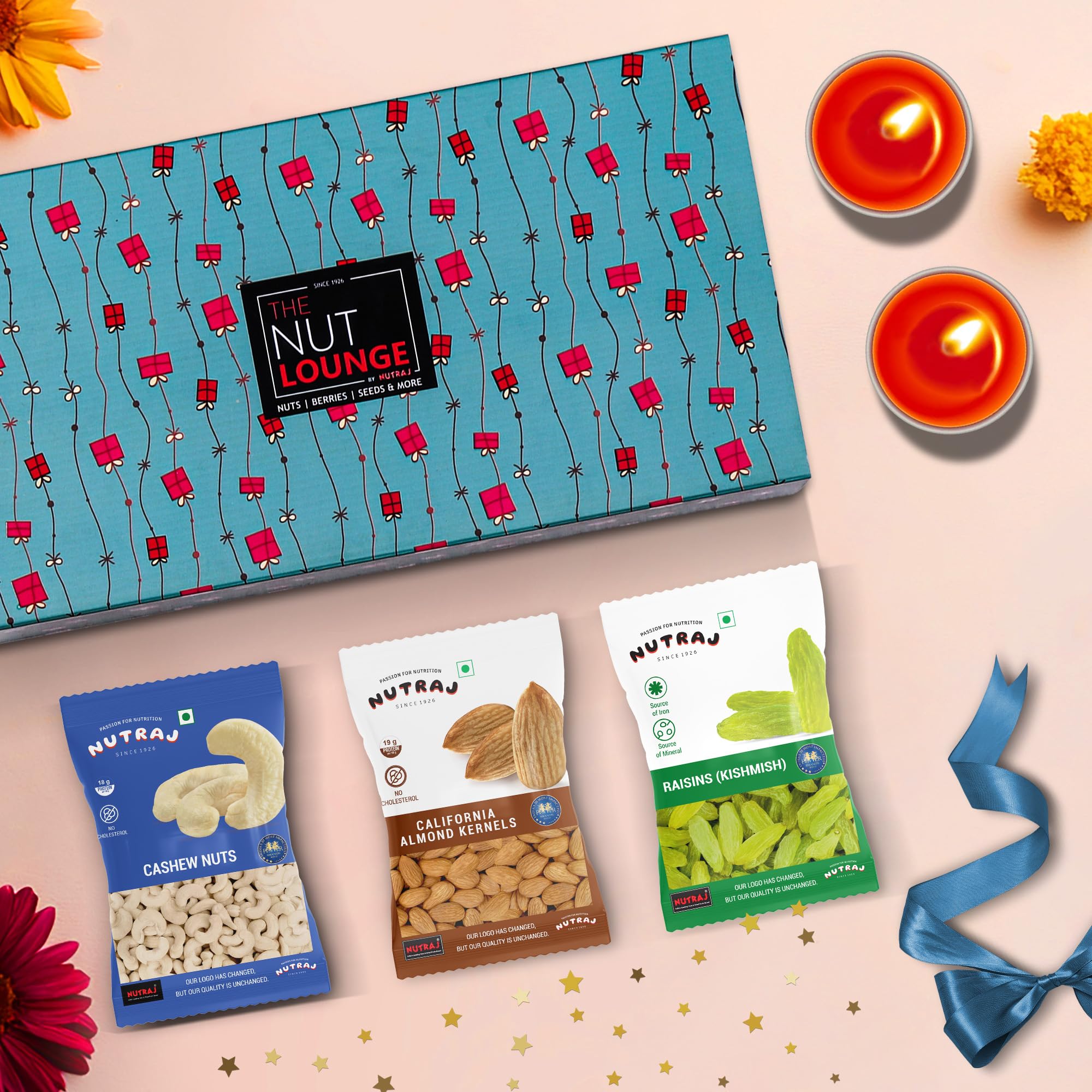 Nutraj Dry Fruits Gift Box (300g) | 3 Items Combo Pack - Almond 100g + Cashews 100g & Raisins 100g | Snacks Gifting Assorted Gift Hamper (B0CDH6DB3W) Amazon Price History, Amazon Price Tracker