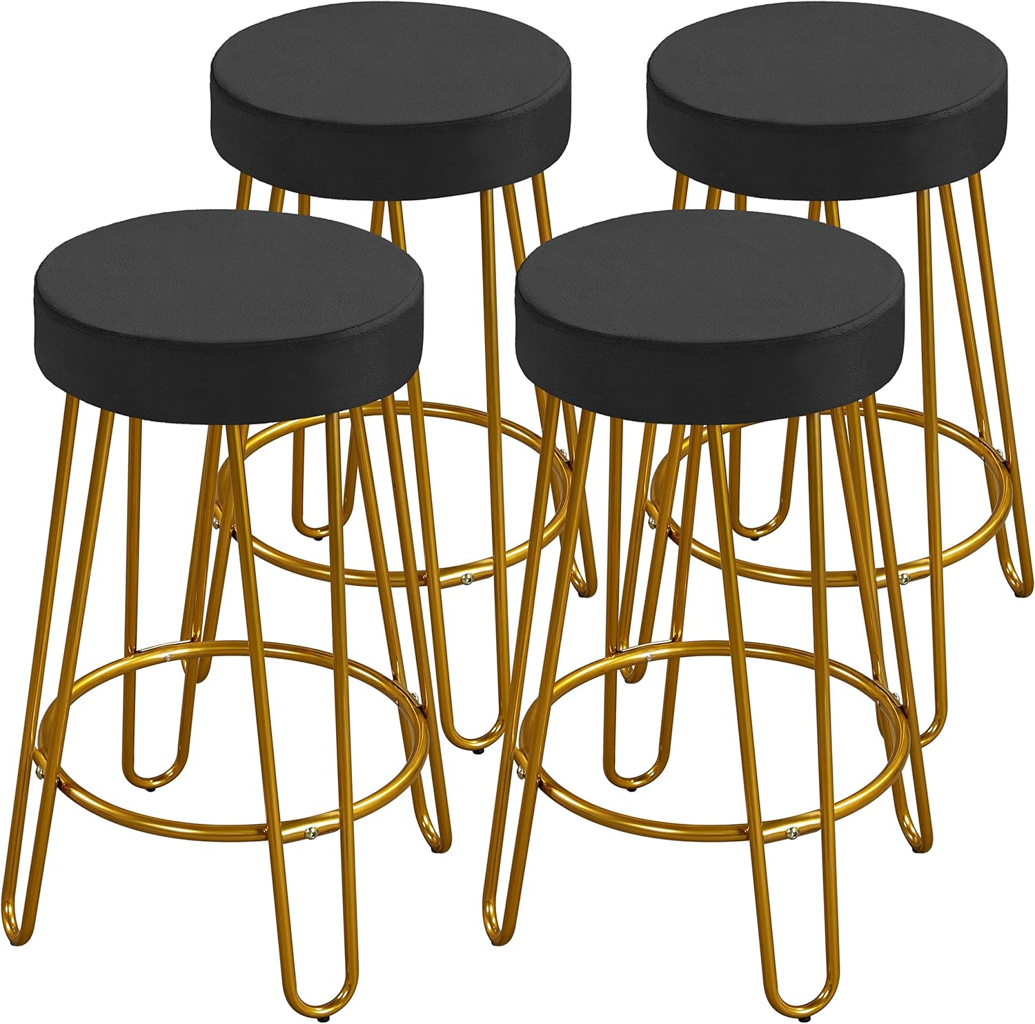 Amazon.com: Yaheetech Round Kitchen Counter Stool Home Bar Height ...