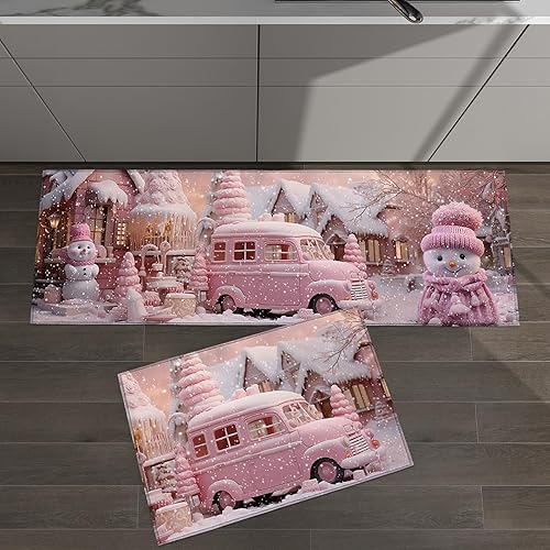 Miniatura 8 de T&H XHome Alfombras y tapetes de cocina para el 4 de julio, Día de la Independencia, bandera de Estados Unidos azul y rojo, estrellas vintage con