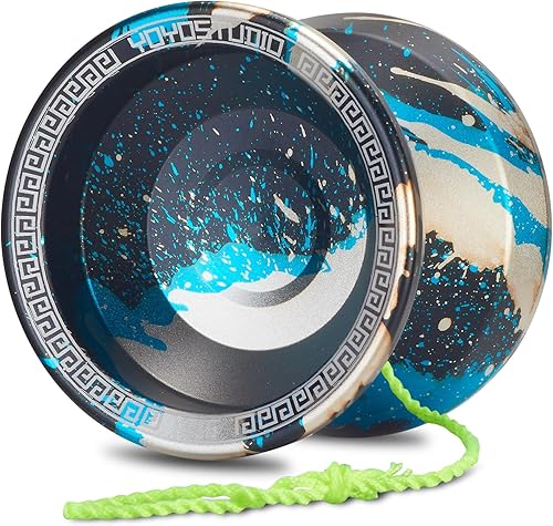 Miniatura 9 de T16 Yoyo profesional sensible para principiantes, yoyo de doble propósito para niños y adultos, trucos de metal Yoyo con kit de rodamientos de yoyo