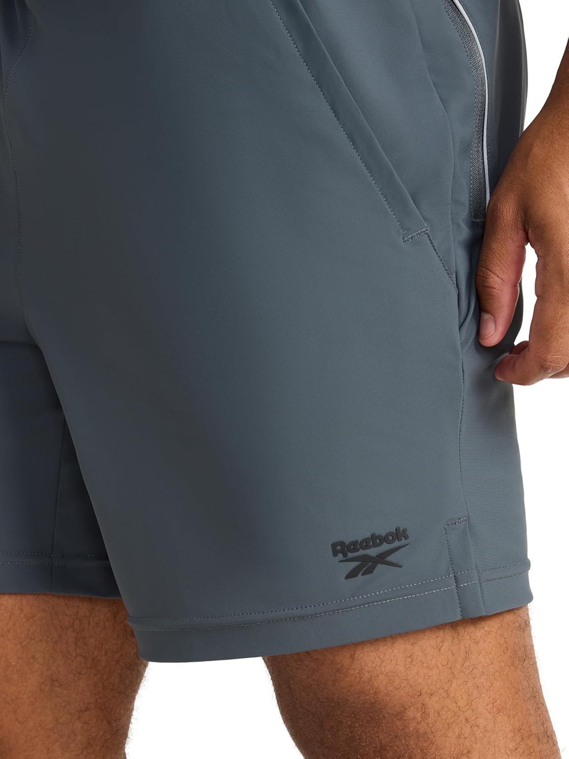 Reebok Mens Pace Training 7” Short, Standard Fit, Lightweight Stretch Recycled Nylon Fabric - Image 6