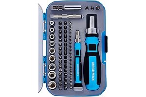 68 Pieces MECHMAX 68 Piece Ratcheting Screwdriver Kit with Magnetic Bits: The...