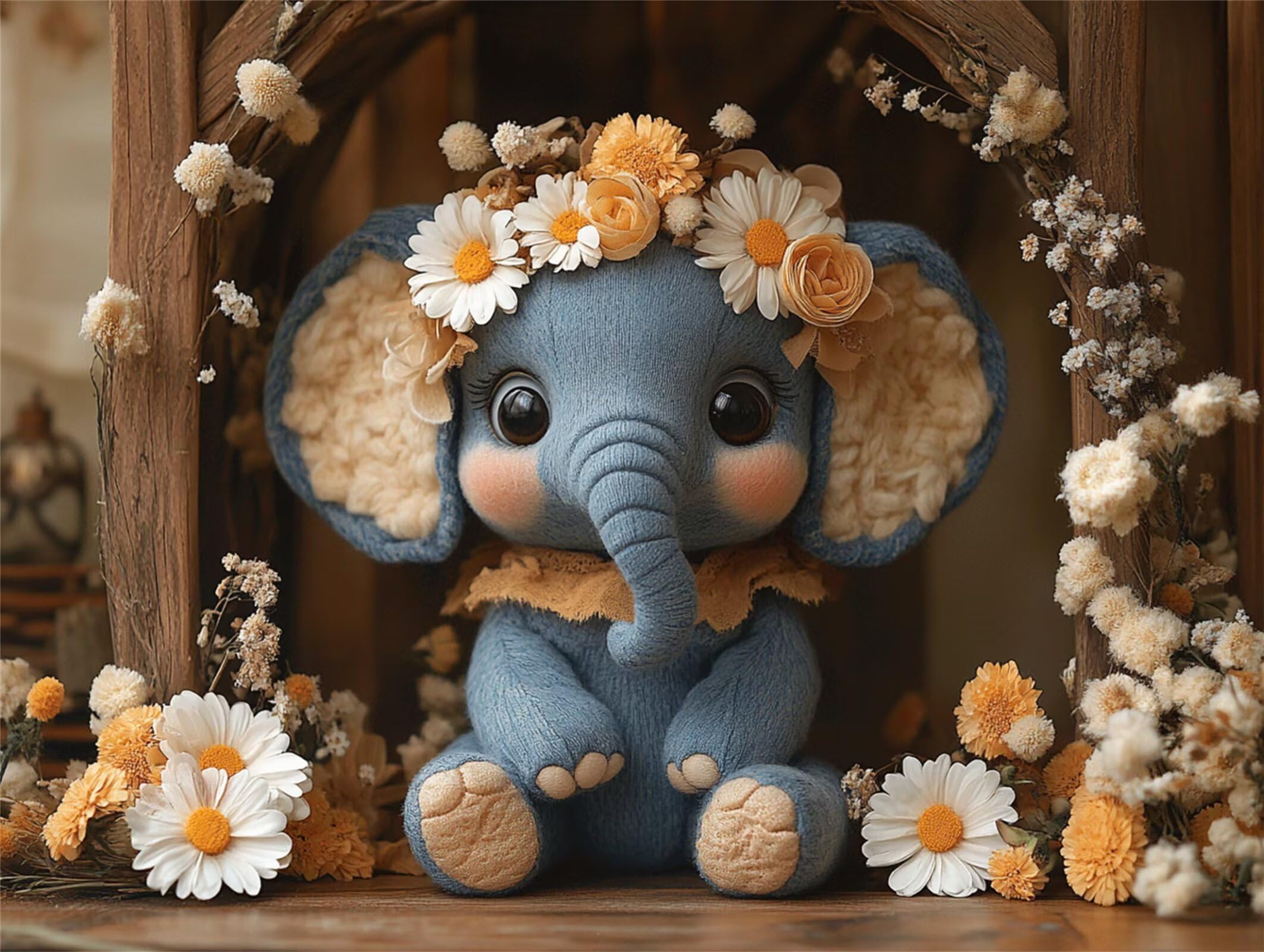Puzzle 1500 Pièces Adultes Fleur Puzzles Classiques Les éléphants, n-257