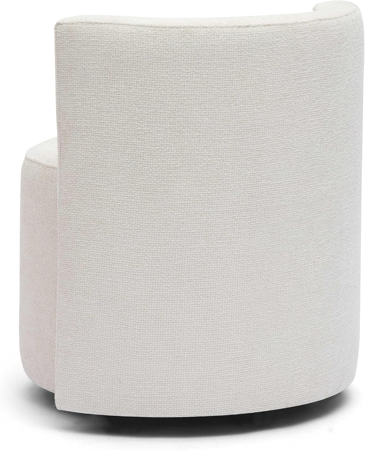 Tov Furniture Alyssa Upcycled Velvet Rolling Desk Chair (Cream)