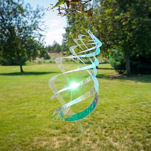 Miniatura 29 de In the Breeze Mylar Spinner Silver Sparkle Sparkle Sprite — 32 pulgadas de largo Sprite plateado brillante