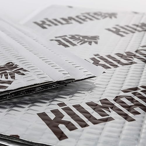 Miniatura 6 de KILMAT - Alfombrilla de amortiguación de sonido del automóvil, 80 mil, 36 pies cuadrados, amortiguador de sonido automotriz de butilo, aislamiento y