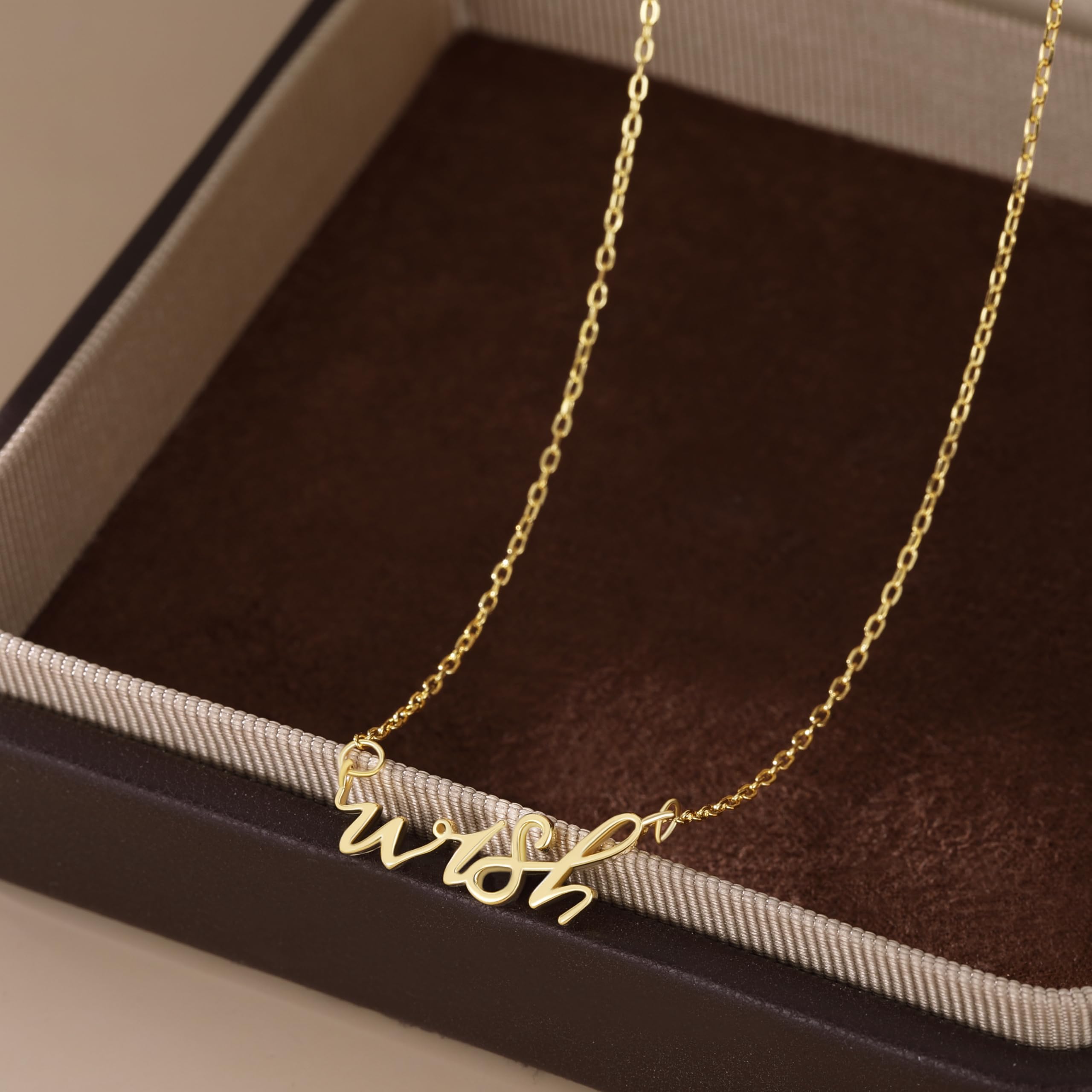 SLUYNZ Collana girocollo in argento Sterling 925 per donne, adolescenti, ragazze, con ciondolo con parole per lei compleanno anniversario