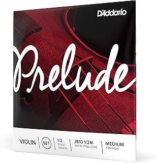 Prelude Violin String Set, 1/2 Scale, Medium Tension