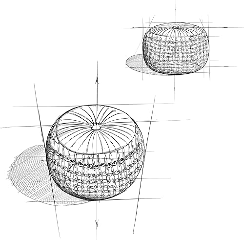 Miniatura 81 de SIMPLIHOME Nisi - Puf redondo de punto para exterior/interior en poliéster PET reciclado gris claro para sala de estar, dormitorio y habitación de