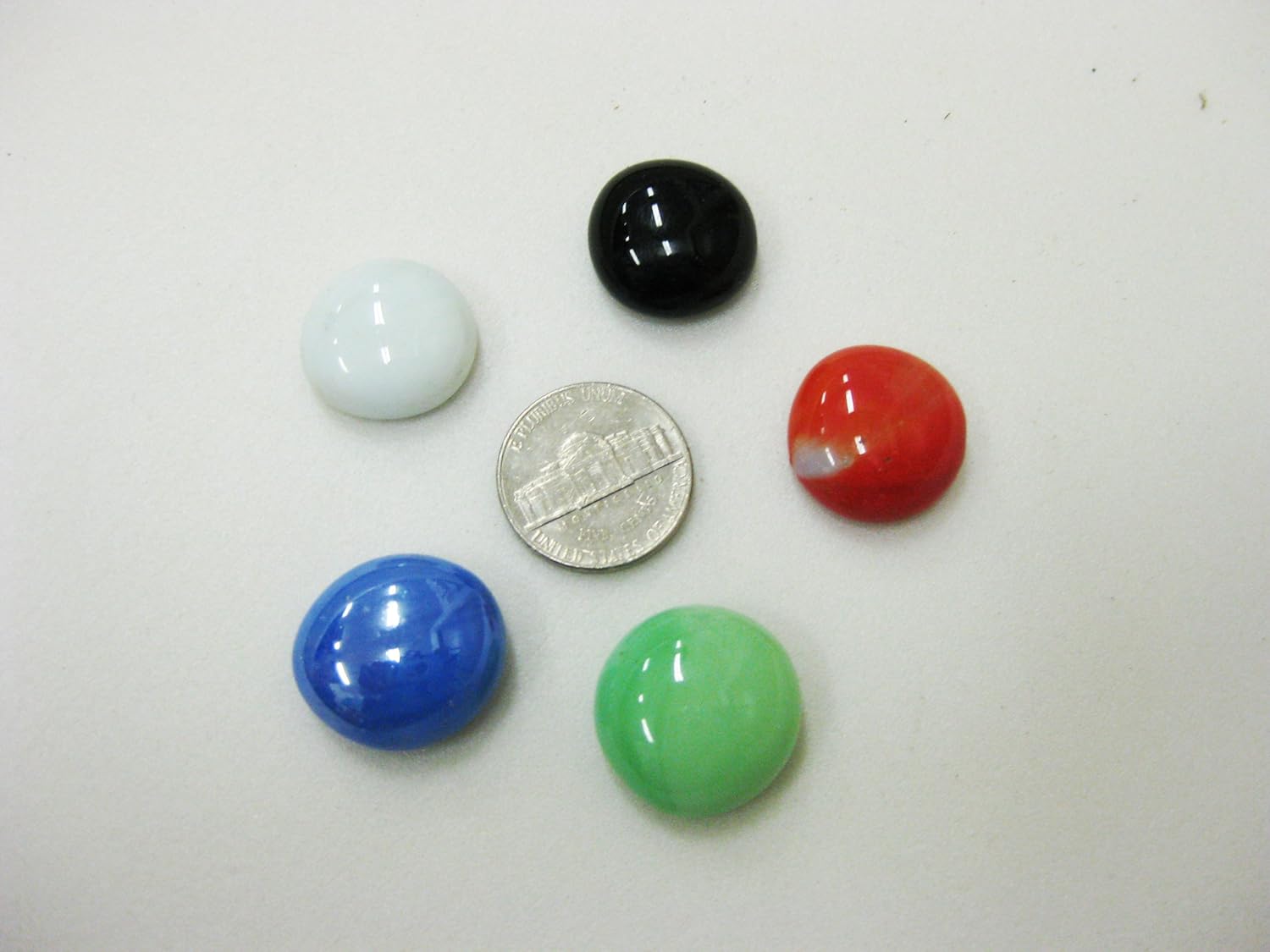 20-PACK COMBO Multi-Color Ceramic pebble Gravel for Aquarium fishing tank (Button Shape)