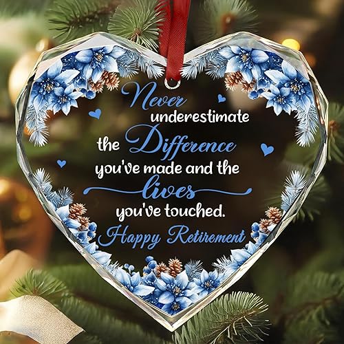 Vista 16 de Hyturlte - Adorno de agradecimiento de Navidad para mujeres y hombres, regalo de jefe de profesor, compañero de trabajo, adornos de agradecimiento