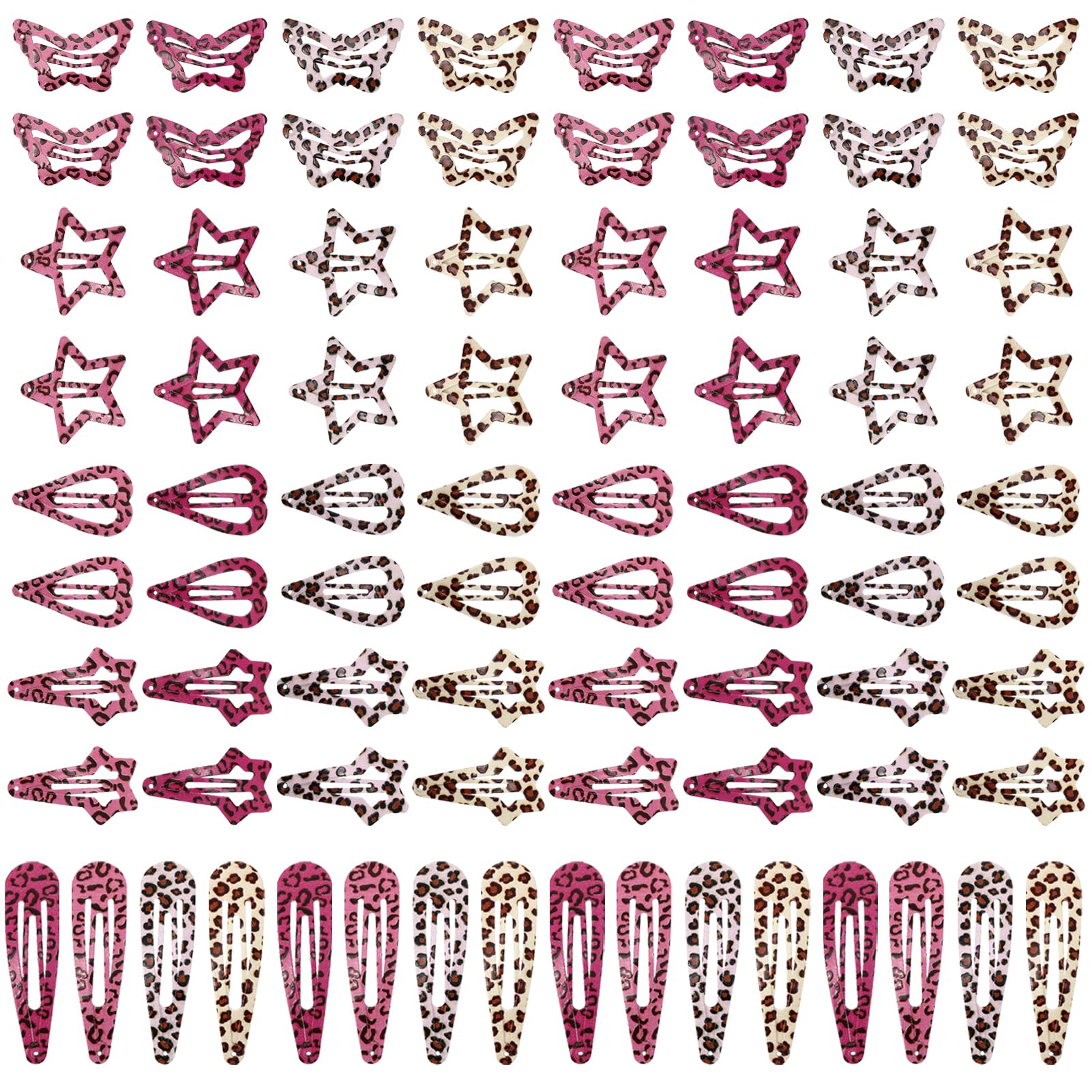 Photo 1 of ZhouBoat 80 Pcs Metal Snap Hair Clips