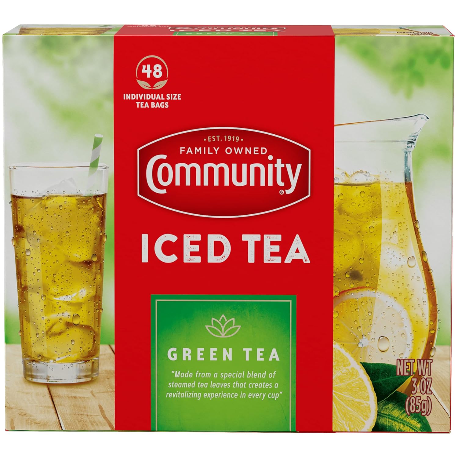 Amazon.com : Community Coffee Green Tea Bags, 48 ct., (Pack of 6 ...