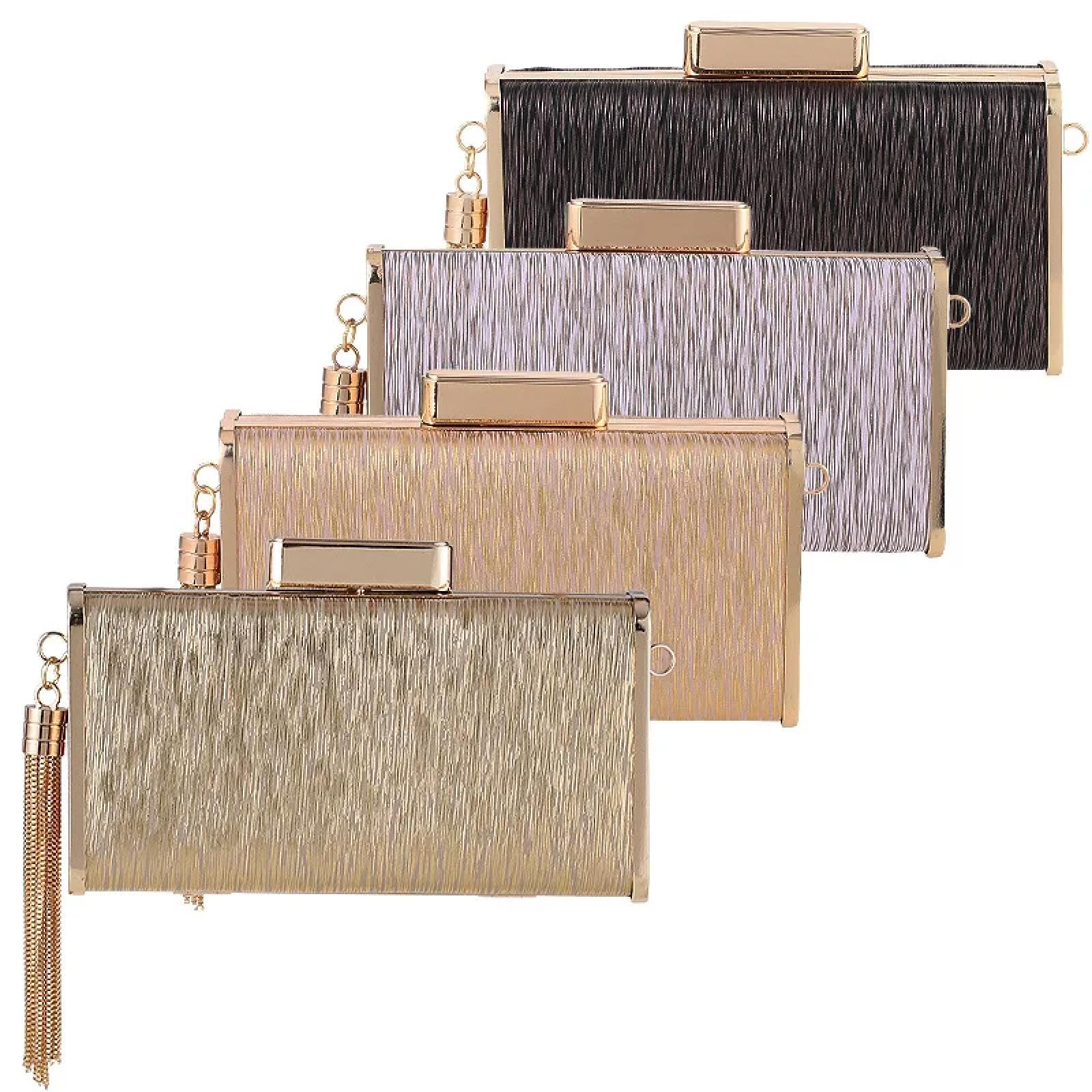 Abendtasche Damen Clutch Damen Abend Clutch Taschen Metall Abend Tasche Nacht Tasche Handtasche Hochzeits-Prom Party Braut Kupplungen Umhängetaschen