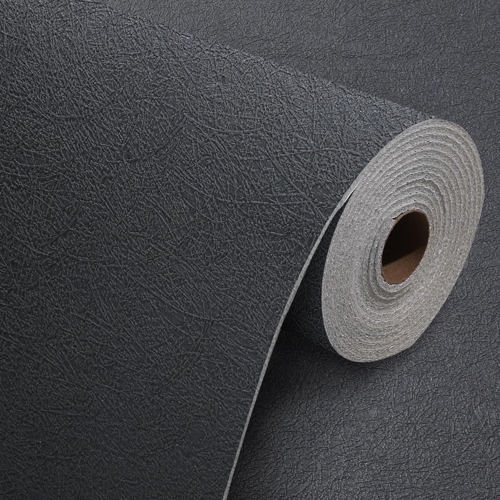 Grey Self Adhesive Wallpaper 3mm Thick Thermal Insulation Peel and Stick Wallpaper Insulating Waterproof Removable Wall Paper Decorative Stripe Wall Panels For Bedroom Living Room Hotel 50x280cm — image 1
