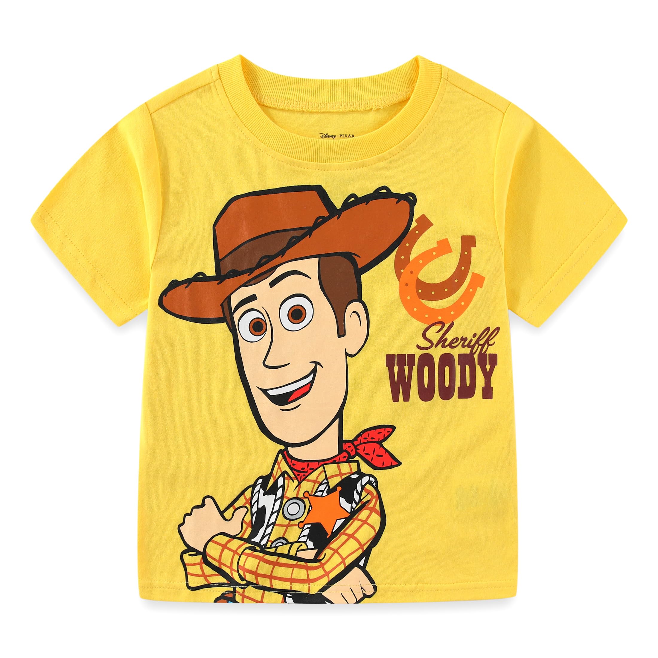 Disney Toy Story Woody, Buzz and Rex chłopięca koszulka z krótkim rękawem, 4-pak dla maluchów i małych dzieci