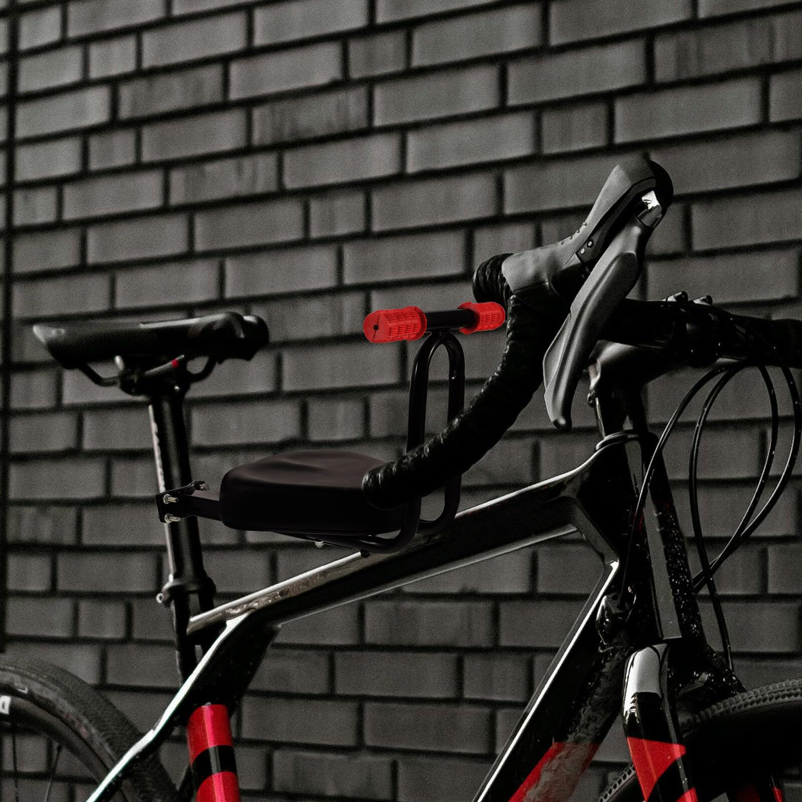 Seggiolino per Bambini per Mountain Bike Design Ergonomico in Metallo, Versatile e Sicuro, Adatto a Bici Elettriche e Tradizionali