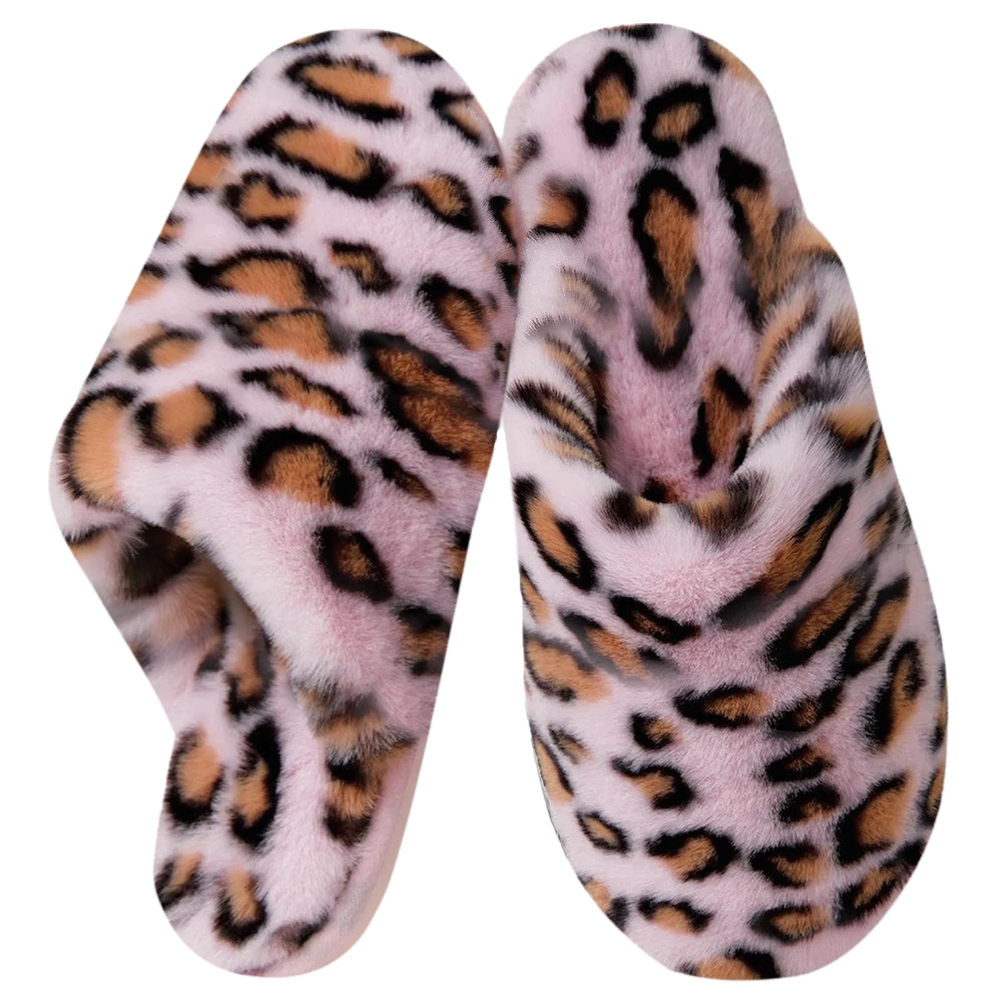 Donpapa Hausschuhe Damen Herren Flauschige Winter Warme Pantoffeln Plüsch Kunstfell und Memory Foam Bequeme Rutschfeste Slippers