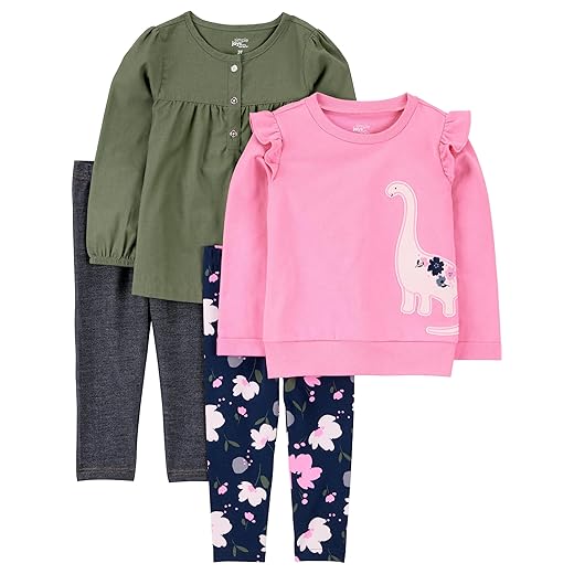 Simple Joys by Carter's girls 4-piece Playwear Set