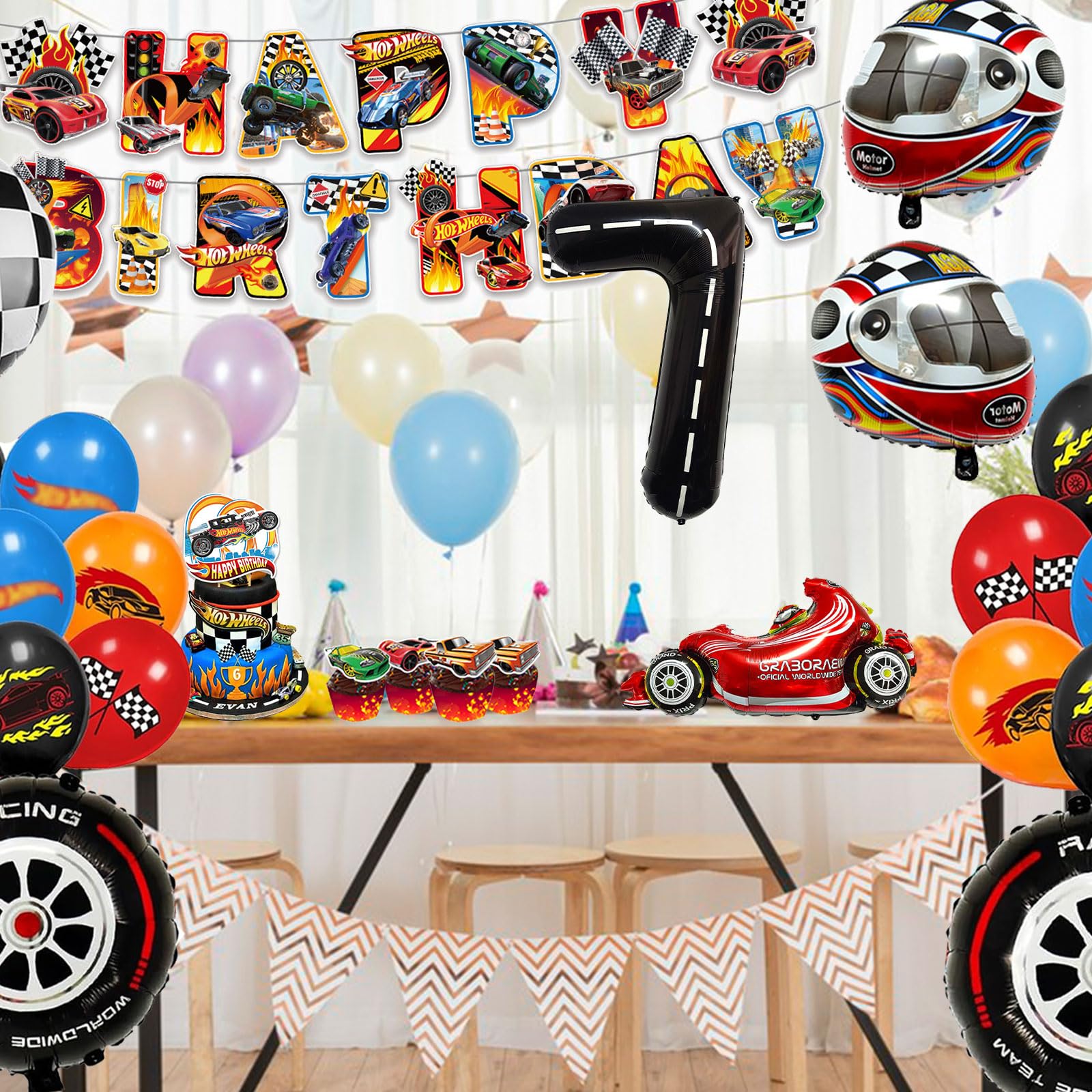 Raceballonnen, decoratieve auto voor verjaardag, 10 stuks, decoratie, raceautodecoraties, autofolie, ballonnen, decoratie, voor auto-themafeestaccessoires Raceballonnen, decoratieve auto voor verjaardag, 10 stuks, decoratie, raceautodecoraties, autofolie, ballonnen, decoratie, voor auto-themafeestaccessoires