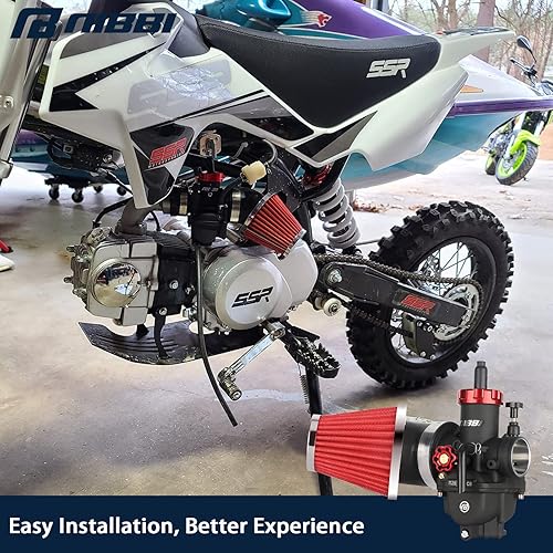Vista 24 de NIBBI Carburador PE30 con kit de filtros de aire de 1.890 in, rendimiento mejorado de motocross, compatible con motocicletas Apollo, TaoTao, Lifan