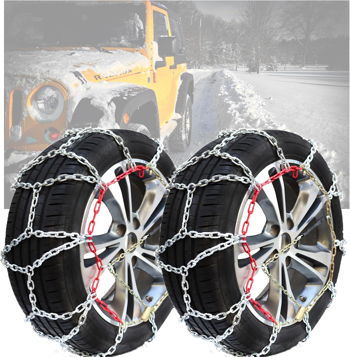 タイヤ Amazon.co.jp: RAKU タイヤチェーン 日本語取説付き 取付ビデオあり