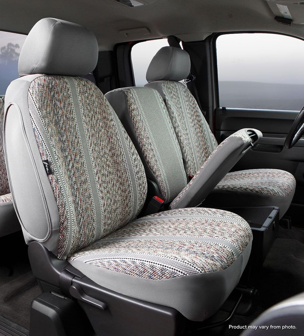 Fia TR47-33 GRAY Custom Fit Front Seat Cover Split Seat 40/20/40 - Saddle Blanket, (Gray)