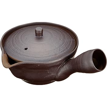 有田焼　焼締　U型茶漉付き急須(250cc) ama-468486