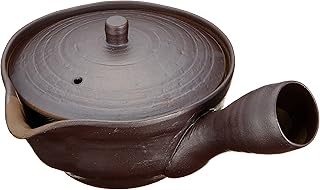 有田焼　焼締　U型茶漉付き急須(250cc) ama-468486