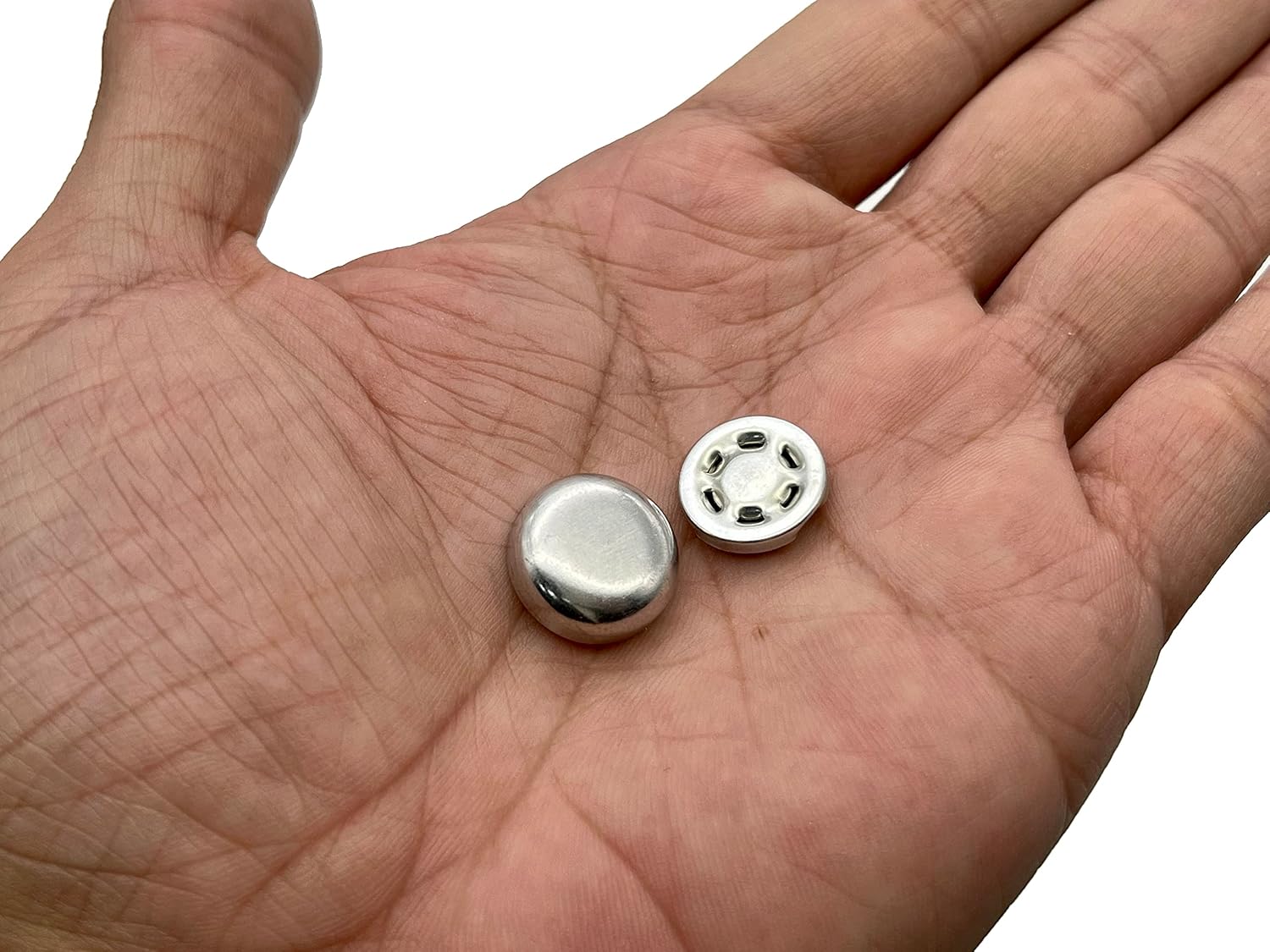 5/8" / 16mm Baseball Cap Trucker Cap Button top Hat Button Replacement Repair Making Supplies Silver H155J