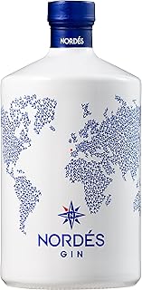 Nordés Gin Premium | Elaborato con una Porzione di Alcol Etilico e 6 Botanicals Galiziani. Sapore Fresco, Morbido e Aromatico. Graduazione 40º - Bottiglia 700 ml