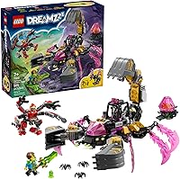 LEGO DREAMZzz Nightmare Scorpion Digger 71513 Building Toy - 2 Builds, 3 Minifigures, Treasure Creature, Ages 7+ Kids Gift