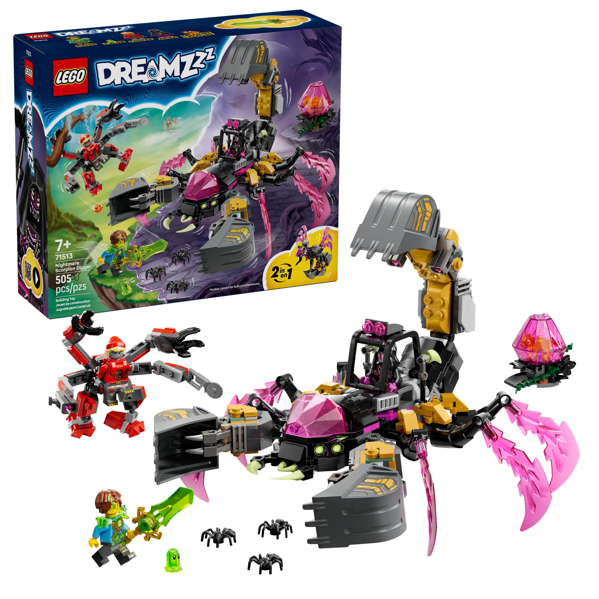Amazon.com: LEGO DREAMZzz Nightmare Scorpion Digger Building Toy