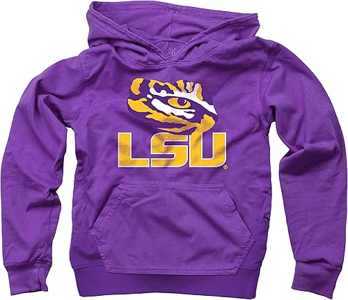 Wes and Willy Sudadera con capucha para niños de 4 a 7 años con logotipo del equipo universitario