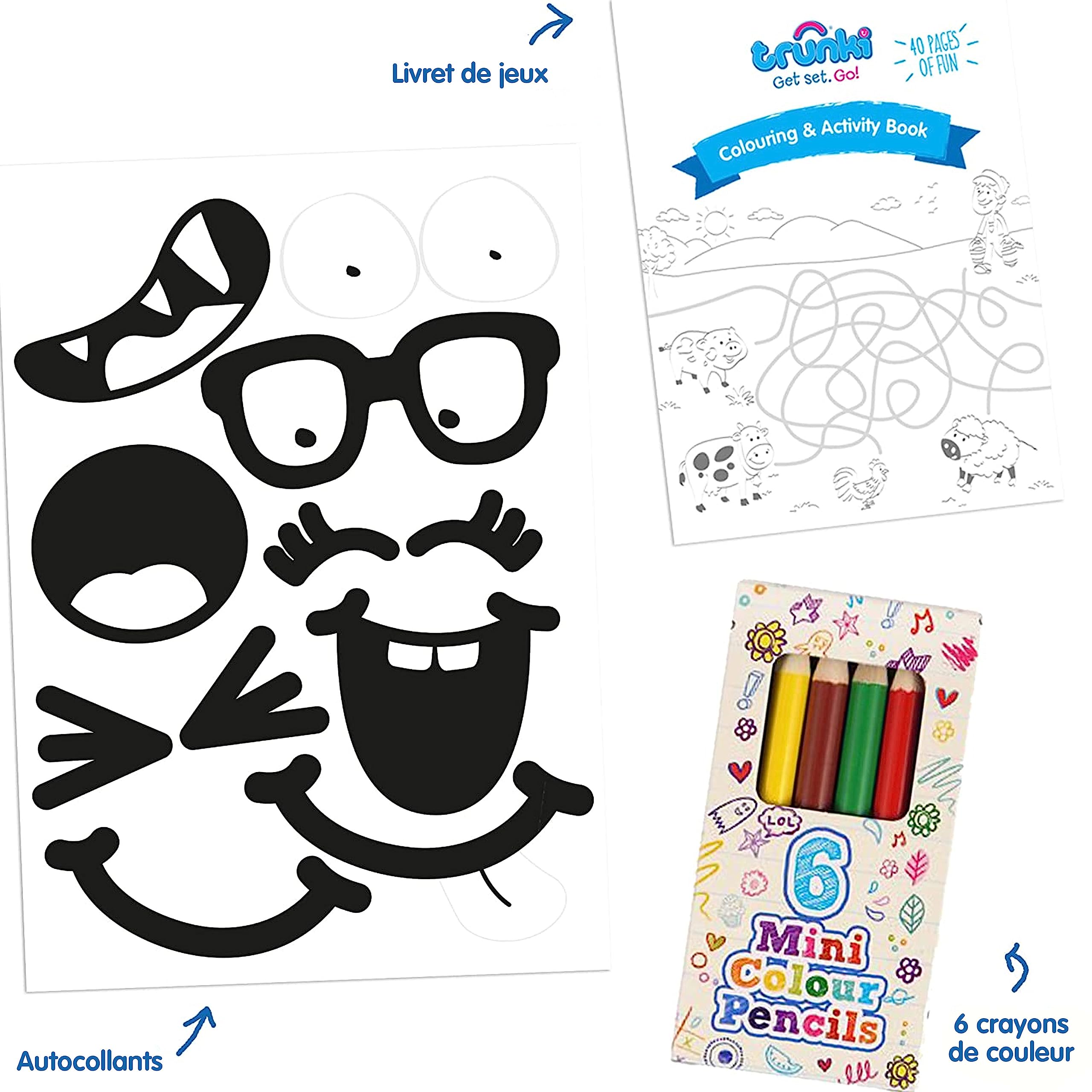 Trunki Table d'Activités Bébé Enfants TeeBee et Rangement Jouet Enfant de Voyage pour Siège de Voiture ou en Déplacement – Tablette Voiture Enfants Bleu Sarcelle