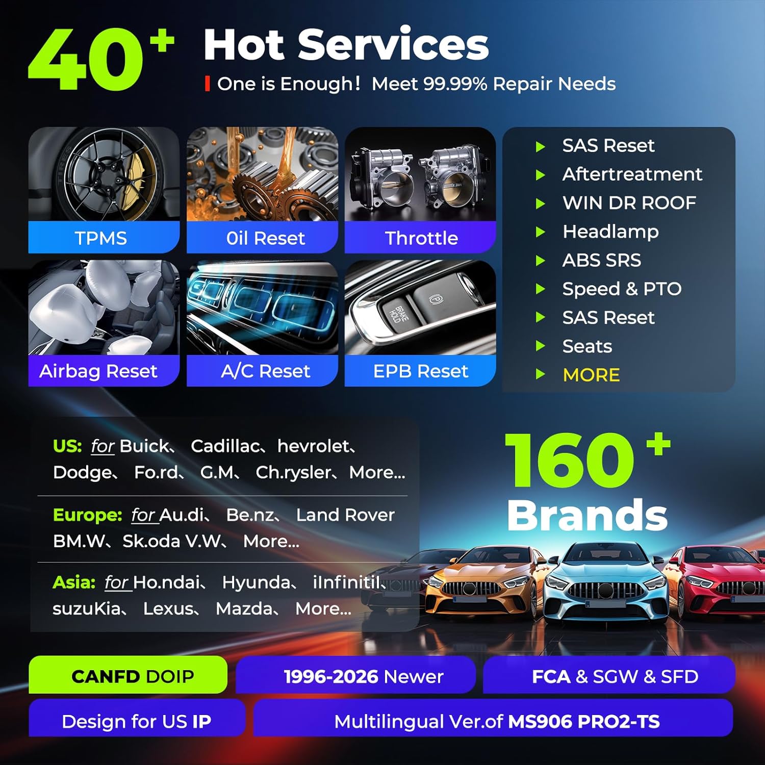 Autel MaxiCOM MK906 PRO2-TS Scanner: 2026 Multilingual of MS906 PRO2-TS, 2.0 Up of MS906 PRO TS MK906PRO-TS MP900TS MS906PRO MS906MAX, TPMS 2.0 & ECU Coding, 3K+ Bidirectional 40+ Reset, DoIP CAN FD