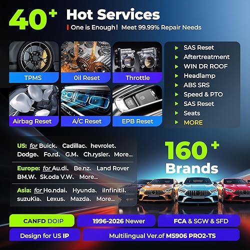 Miniatura 5 de Autel Escáner MaxiCOM MK906 PRO-TS, 2025 MK906 PRO TS Up de MaxiSys MS906 PRO-TS MS906PRO MP900TS MS906 MAX, funciones TPMS completas, codificación