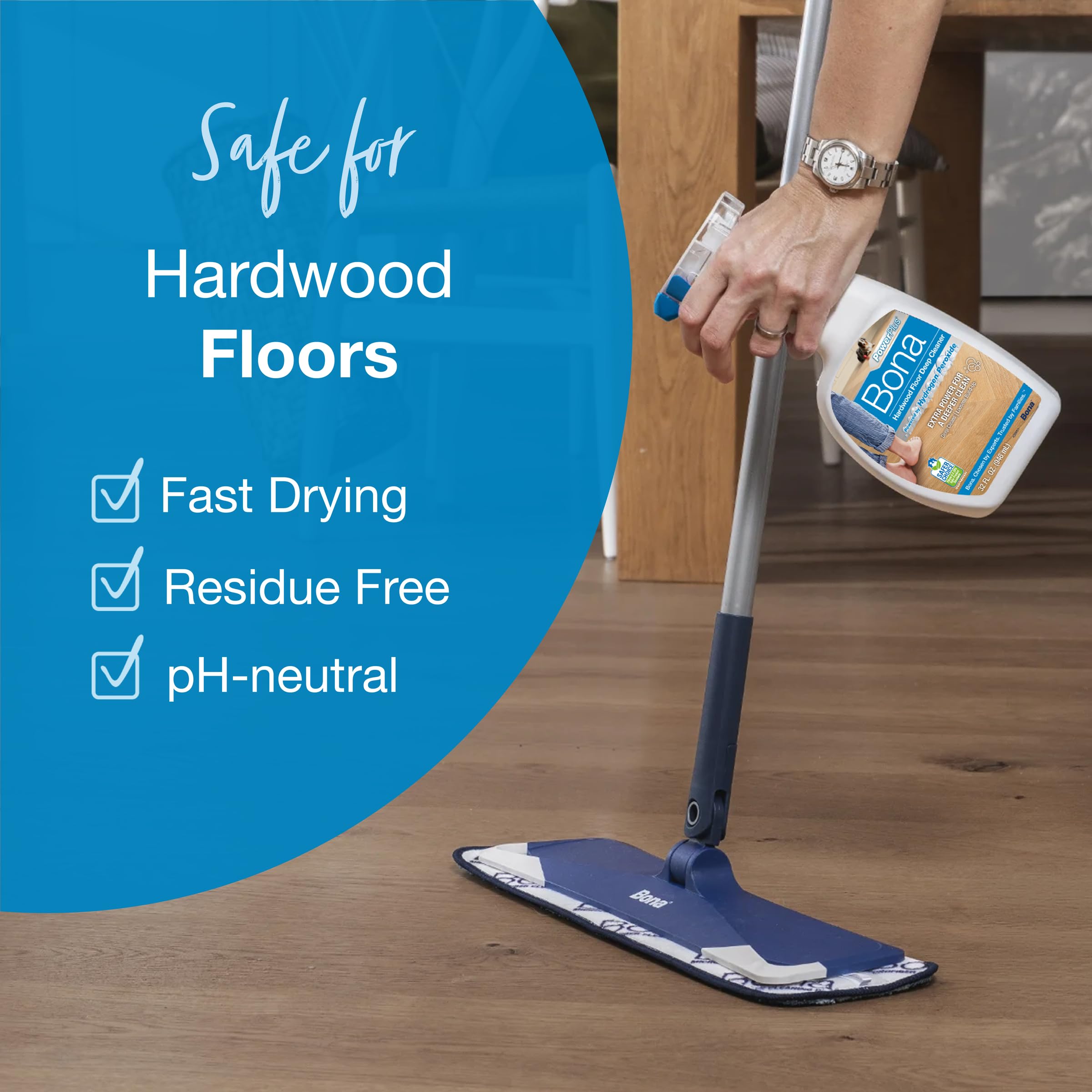Amazon.com: Bona PowerPlus Hardwood Floor Deep Cleaner Spray - 32