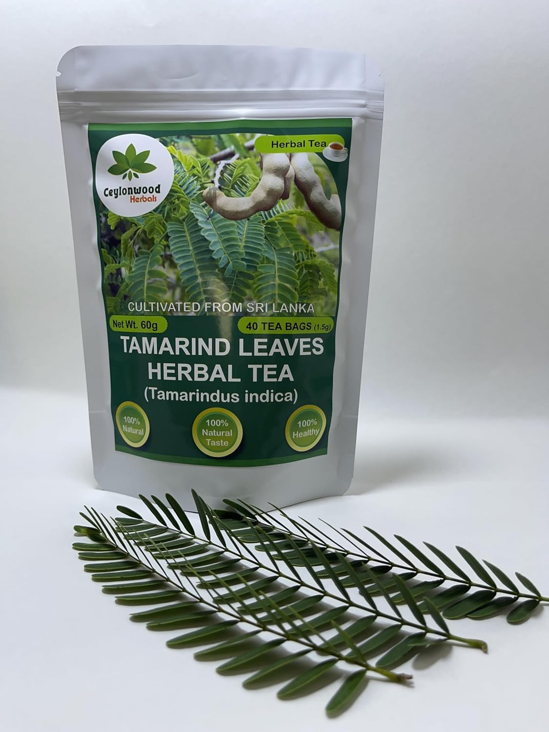 Organic Tamarind Leaves Herbal Tea (Tamarindus indica) – 40 Tea Bags (1.5g Each) – Pure & Natural, Caffeine-Free Infusion for a Refreshing Experience - Image 4