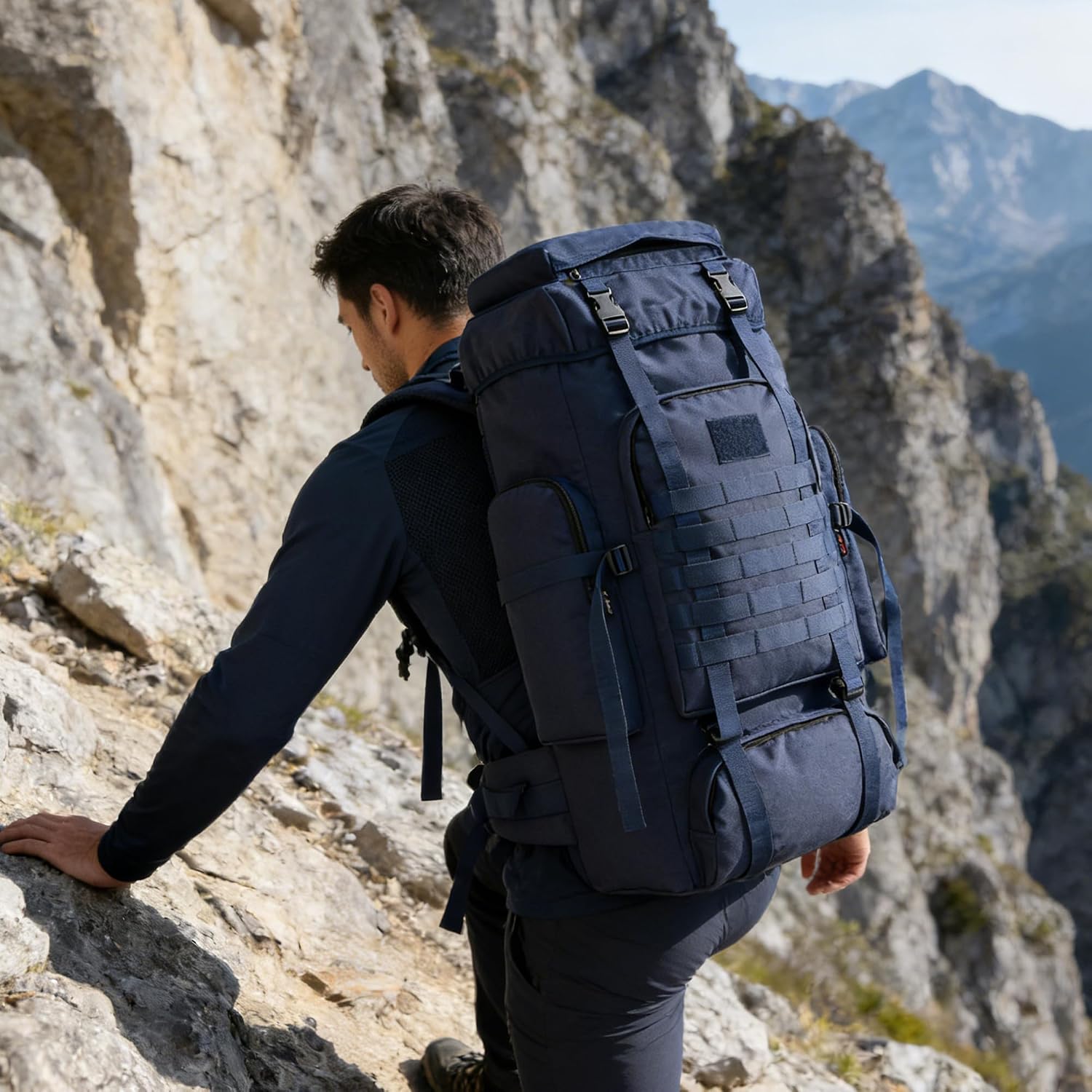 Hiking Backpack for Men 70L/100L Camping Backpack Military Rucksack Molle 3 Days Assault Pack for Climbing | Camping Backpack