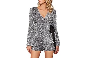 Sparkling Sensation: Sequin Romper for Dazzling Nights