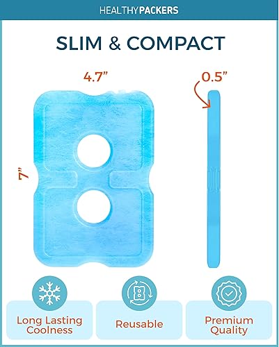 Miniatura 2 de Healthy Packers Paquetes de hielo para loncheras y enfriadores - Paquetes de congelador - Paquete fresco original Accesorios para enfriar