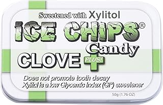 ICE CHIPS Candy Hand Crafted Tin Clove Plus Candy, 1.76 Ounce