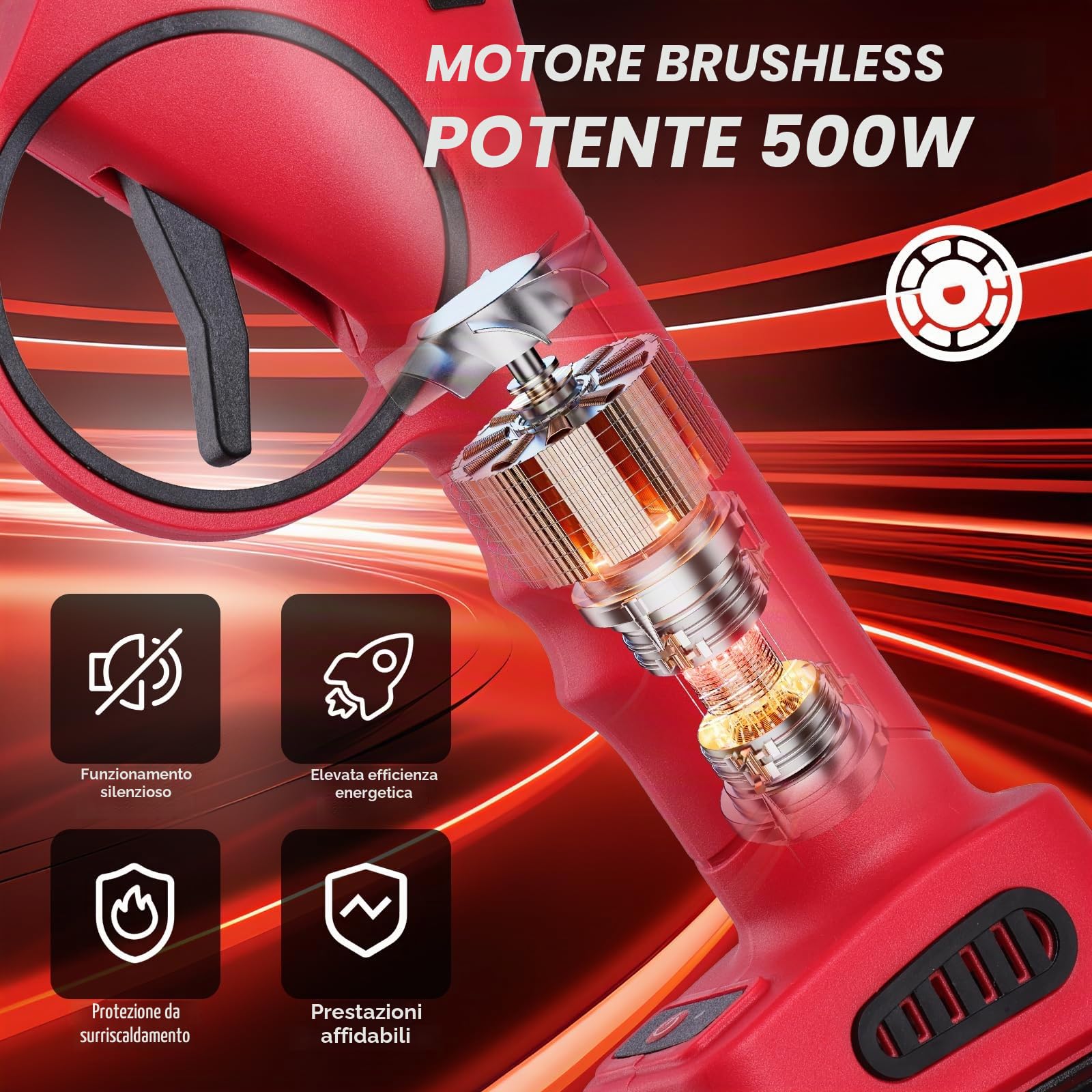 Forbici Potatura a Batteria Professionali – Vothen Cesoie Potatura Elettriche 30mm, 2 Batterie 2000mAh, Motore Brushless, Lame Intercambiabili, Kit Completo – Ideale per Giardinaggio, Vigneti, Uliveti