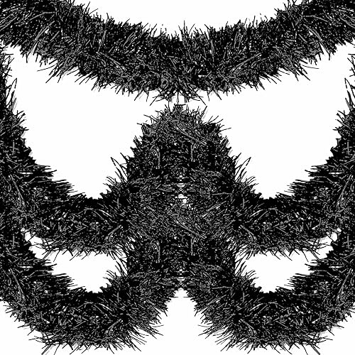 Guirnalda de flecos de papel de aluminio de 50 pies para colgar en la pared, telón de fondo de oropel para desfiles, flotadores de desfile, Acción