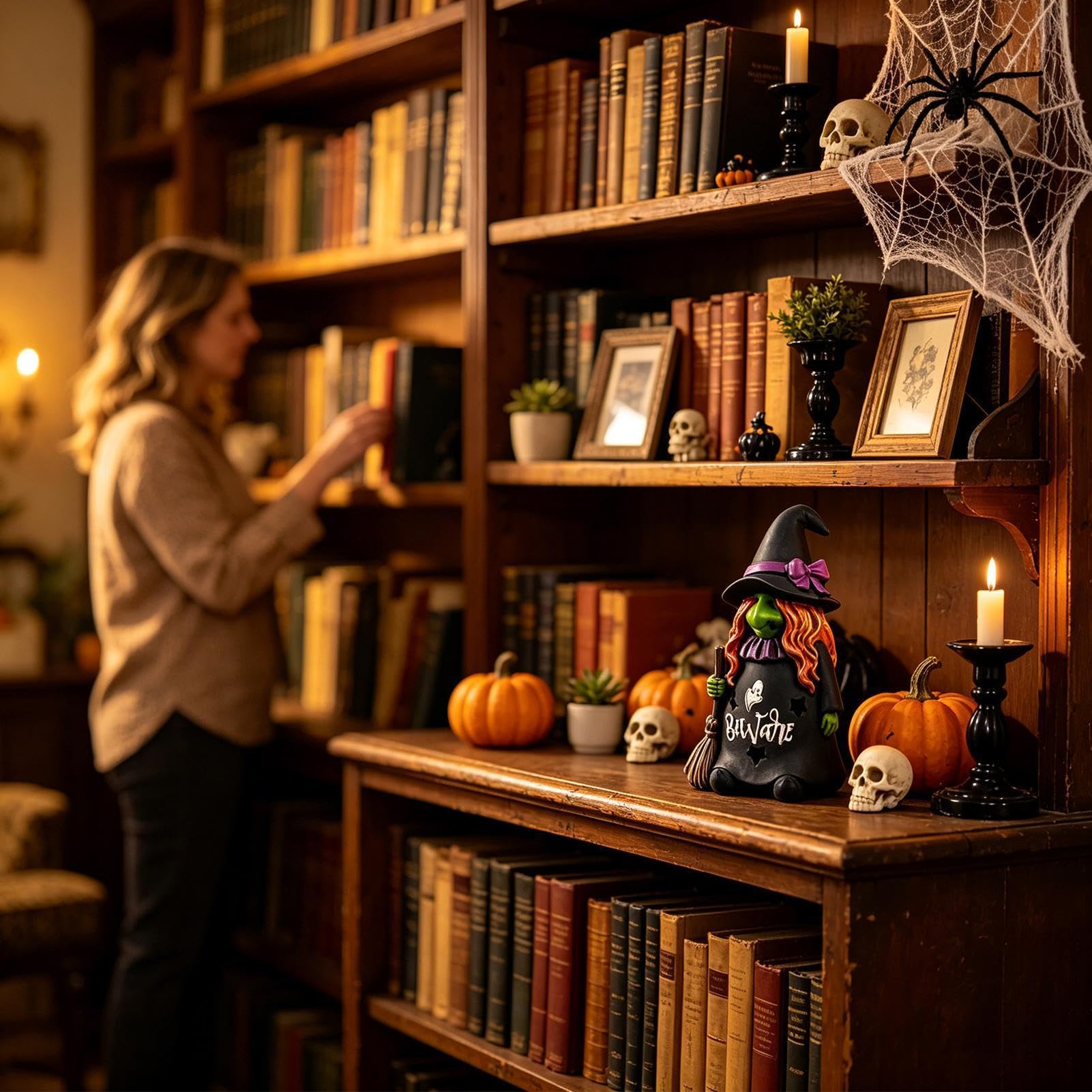 Figura gótica de de Halloween, estatua de de resina,