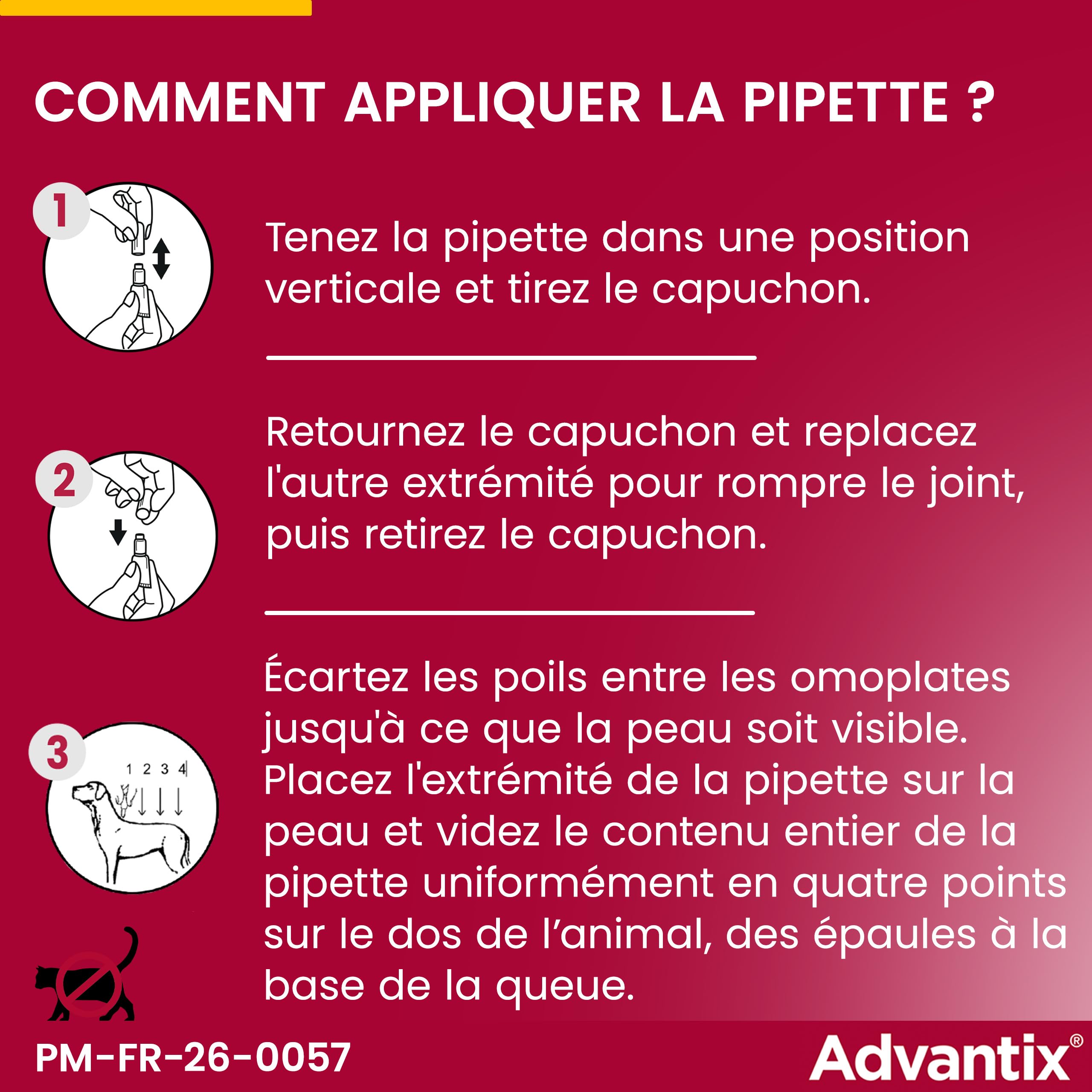 Advantix Très Grand Chien entre 40 et 60 kg – Pipettes pour chien contre 6 parasites – Traitement en pipette pour une protection en continu pendant 4 semaines – 6 x 6,0 ml