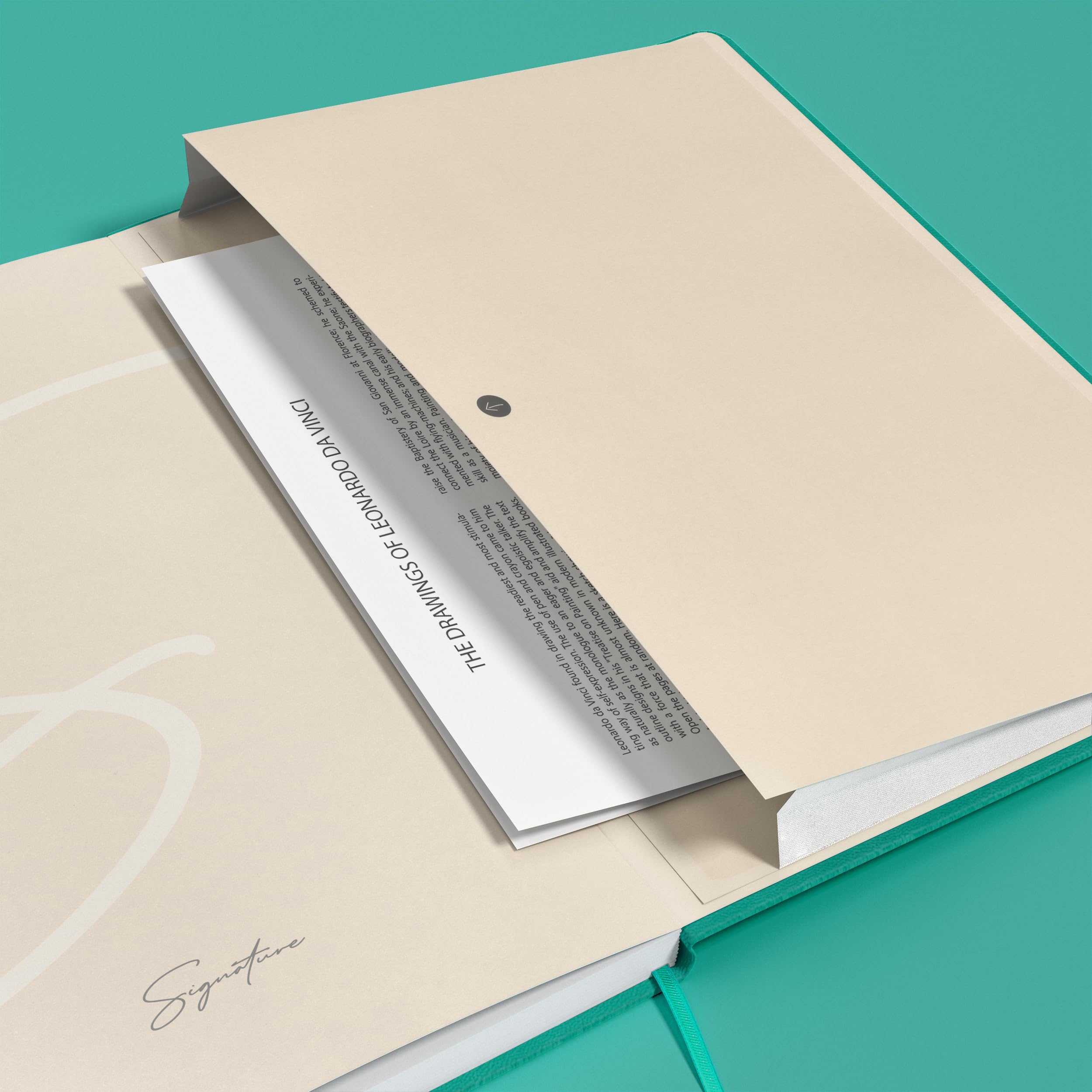 Oxford SIGNATURE Notizbuch, genähter Einband, A5, glatt, 80 Blatt, Pastellsortiment SCRIBZEE®, zufällige Farben, 1 Stück