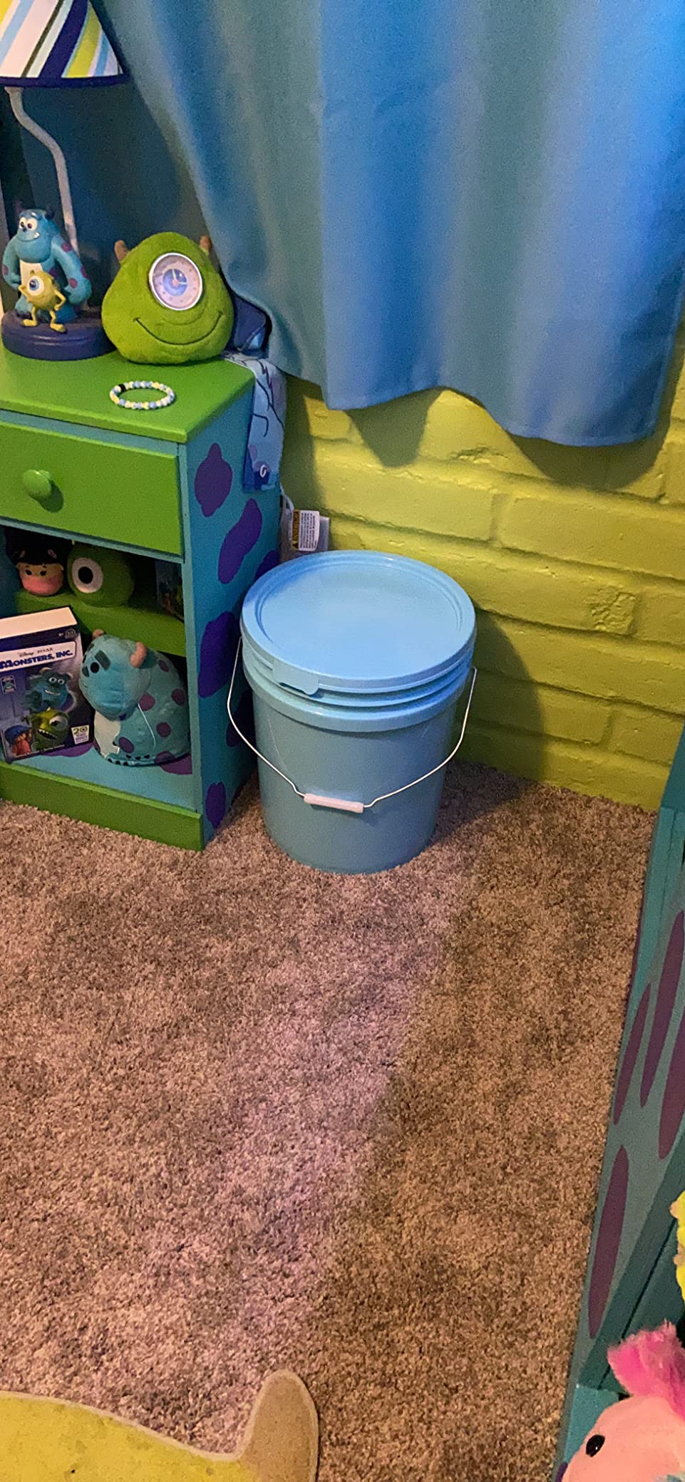 Outdoor 5 Gallon Bucket with Lid Durable All Purpose Pail